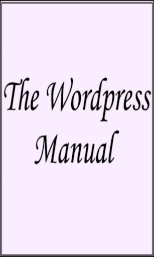 The Wordpress Manual