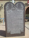 Ten Commandments Slab