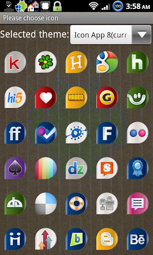 Icon App 8 Go Launcher EX