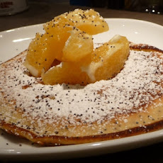 Orange Pancakes with Poppy Seeds