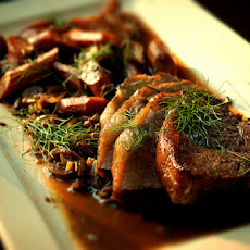 Fennel and Onion Braised Pot Roast with Carrots