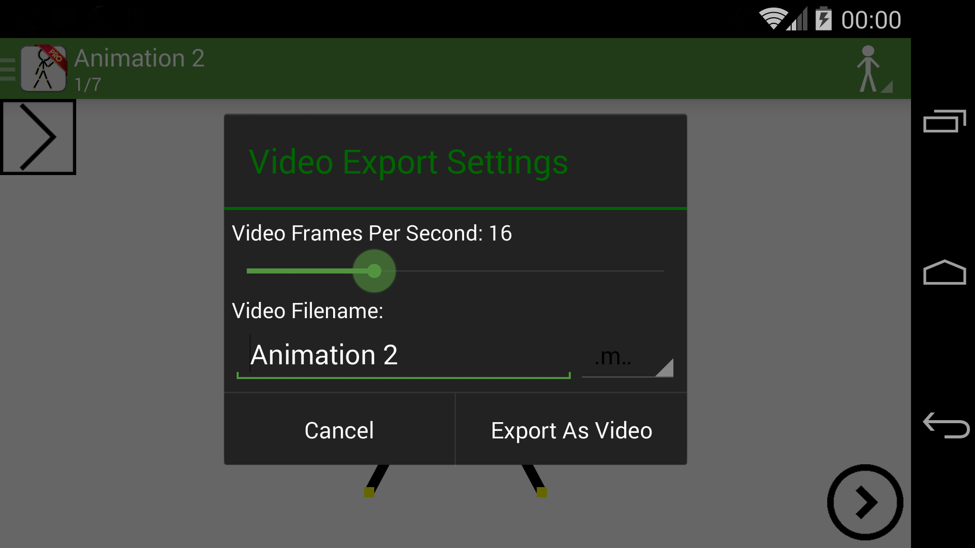 Android application Stickfigure Animator Video screenshort