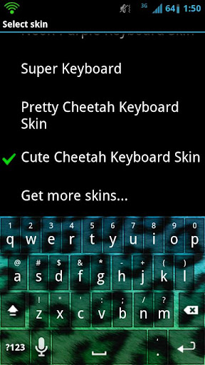 Cute Cheetah Keyboard Skin