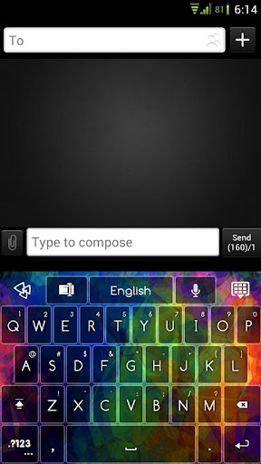 GO Keyboard Rainbow Theme