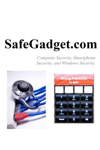 SafeGadget - Computer Security