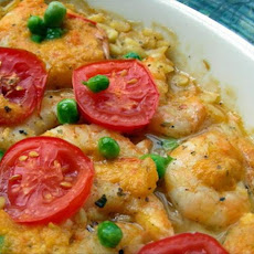 Orzo With Baked Shrimps