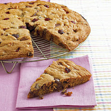 Choco-Cherry-Nut Cookie Pizza