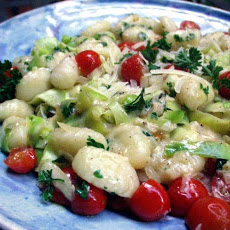 Gnocchi With Zucchini Ribbons & Basil Brown Butter