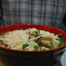 Chinese Noodle & Mushroom Soup