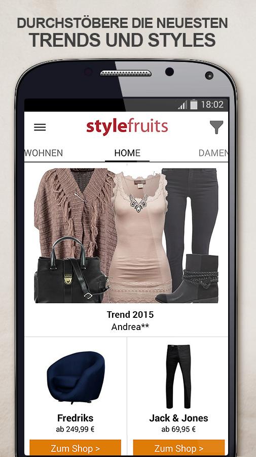 Android application stylefruits: Fashion &amp; Outfits screenshort
