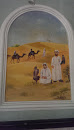 Ancient Arab Desert Art Mural