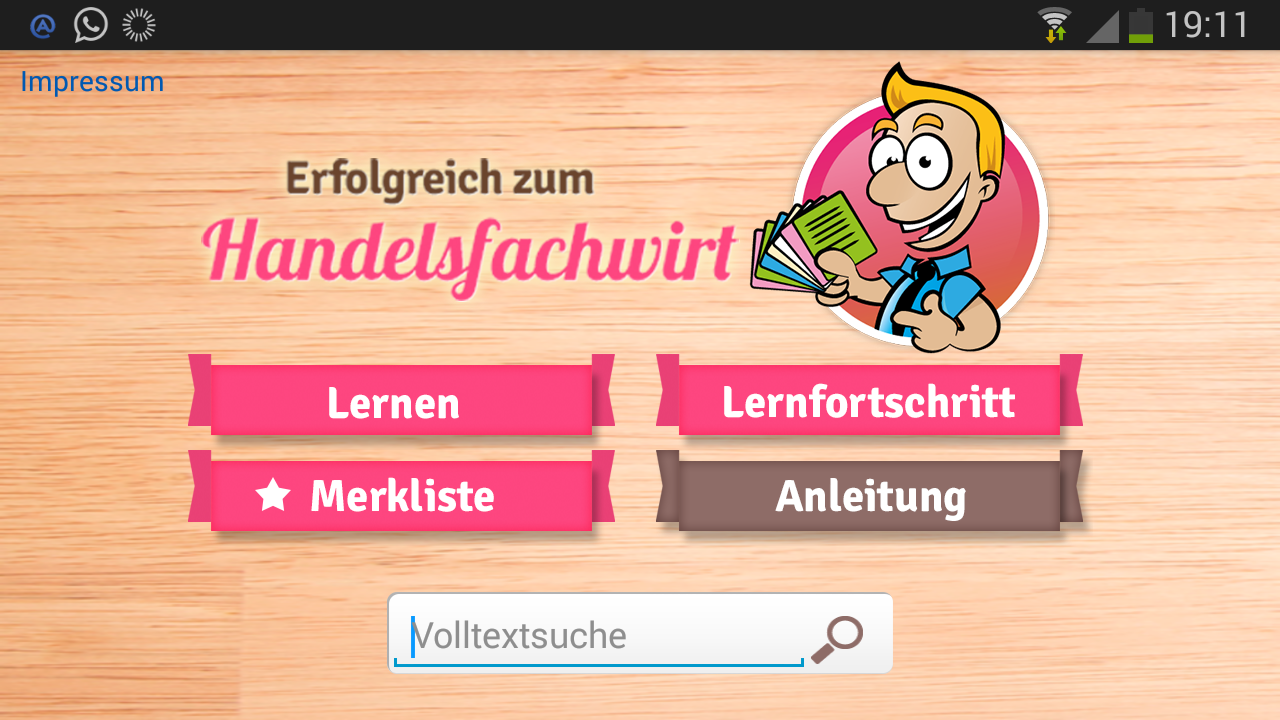 Android application Handelsfachwirt Lernkarten screenshort