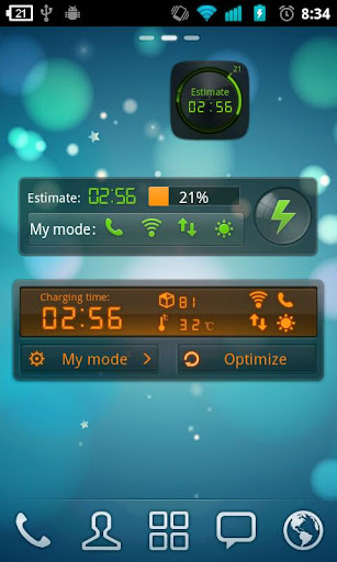 Black Theme GO Power Battery