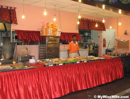 Plenty of choices at selection counter Plenty of choices at selection counter