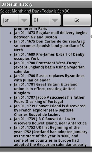 Dates In History