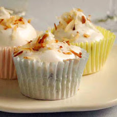 Chocolate Chip Angel Cupcakes with Fluffy Frosting