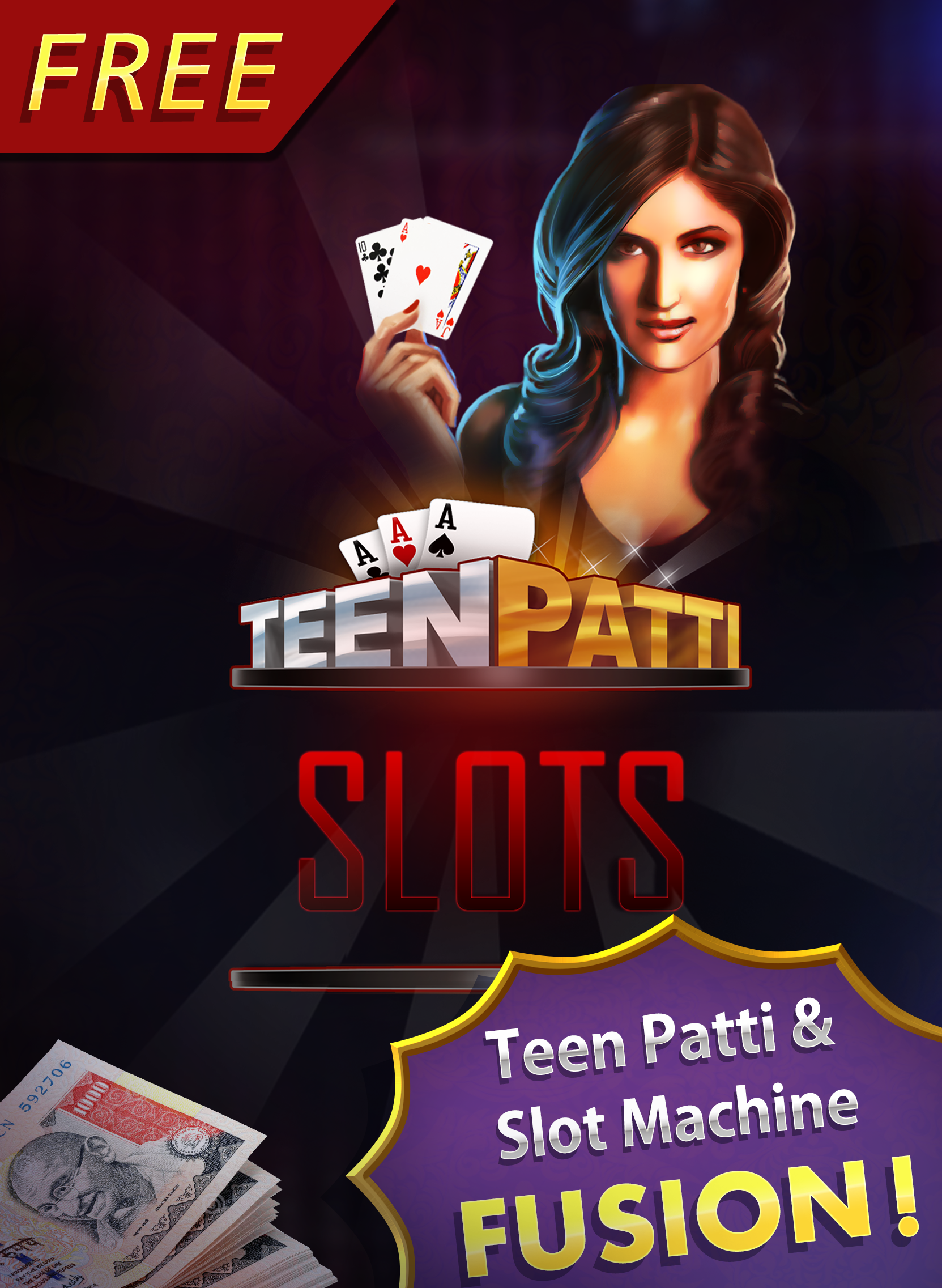 Android application Teen Patti Slots screenshort