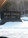 Maine Cemetery