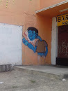 Grafite Homem Azul