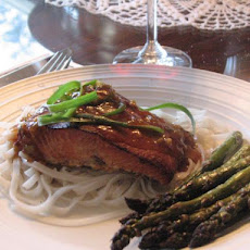 Salmon With Ginger & Green Onions