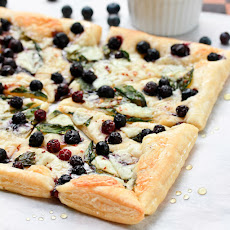 Savory Blueberry Ricotta Pizza