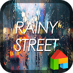 Rainy street dodol theme Apk
