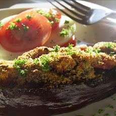 Shrimp Stuffed Eggplant (Aubergine)