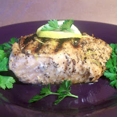 Citrus Infused Salmon With a Citrus Pepper Crust.