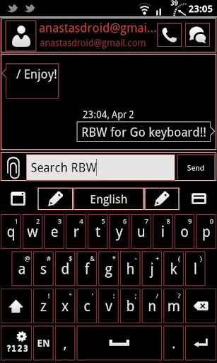 Go Keyboard RBW Theme