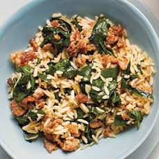 Sausage-Spinach Rice Bowl