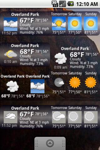 Androidlet Weather Widget