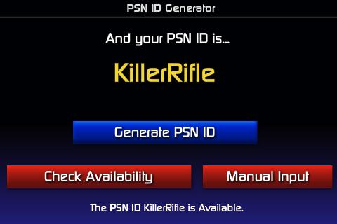 PSN ID Generator