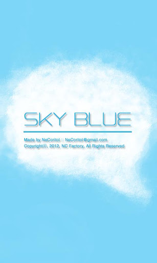 스카이 블루 Sky BLUE 카카오톡 테마