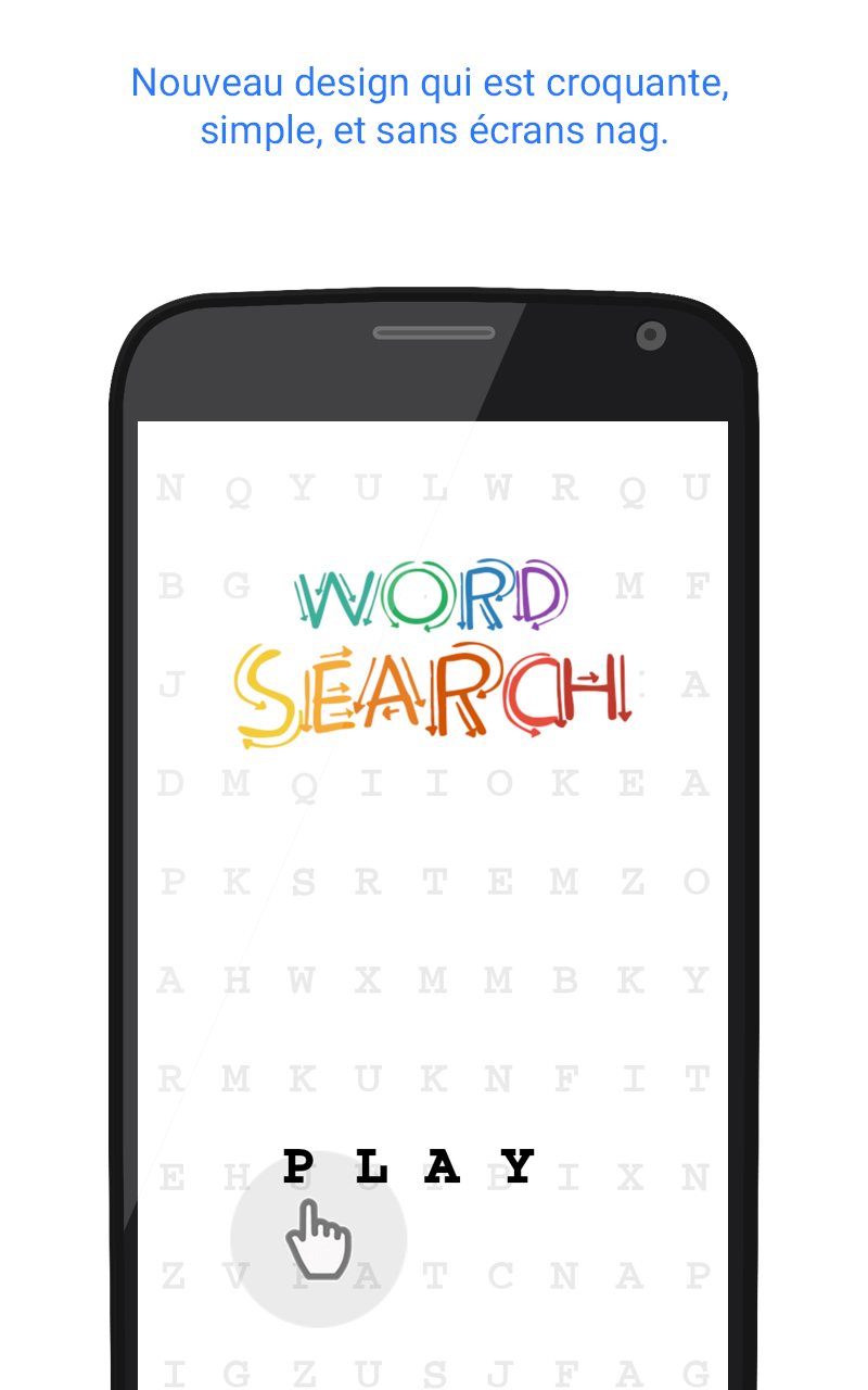 Android application Word Search Puzzle Game RJS screenshort