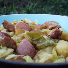 Kielbasa, Cabbage and Onions