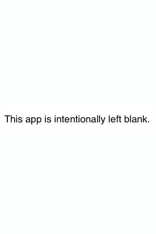 App Intentionally Left Blank