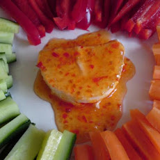 Ww Chilli Cream Cheese Dip With Salad Veggies