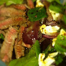 No-Cook Roast Beef Salad With Goat Cheese and Balsamic