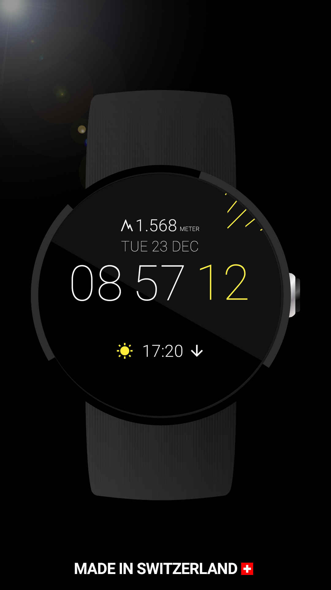 Android application Watch Face Sunny screenshort