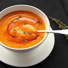 Roasted Pumpkin Soup with Brown Butter and Thyme