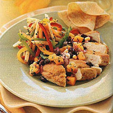 Three-Pepper Slaw with Chipotle Dressing