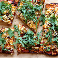 No-Knead Whole Wheat Pizza with Corn, Hatch Chile & Bacon