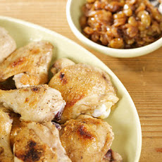 Broiled Chicken with Onion and Golden Raisin Chutney
