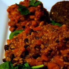 Senegalese Sweet Potato, Rice and Beans Stew