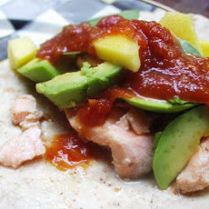 Superfoods Salmon Taco With Mango and Avocado