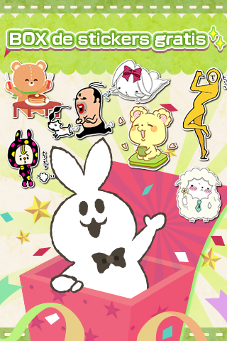 Android application Free Stickers box★Use the chat screenshort