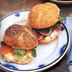 Tarragon-Caper Egg Salad Sandwiches with Smoked Salmon