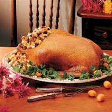 Roast Goose with Apple-Raisin Stuffing