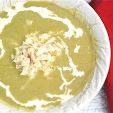 Spring Asparagus Soup with Fresh Crab