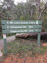 Mt Lofty Walk Sign
